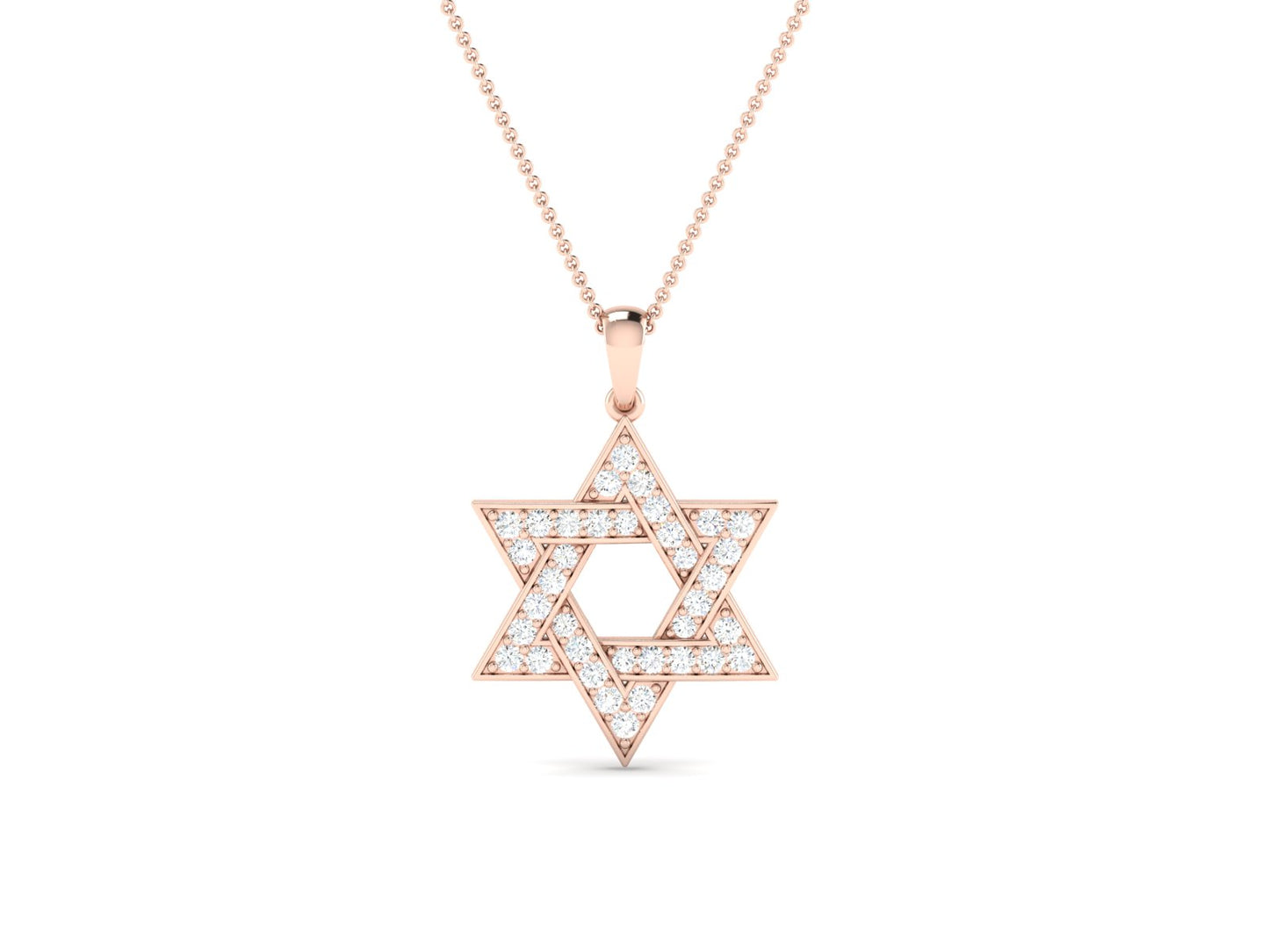 סרניטי | שרשרת מגן דוד יהלומים