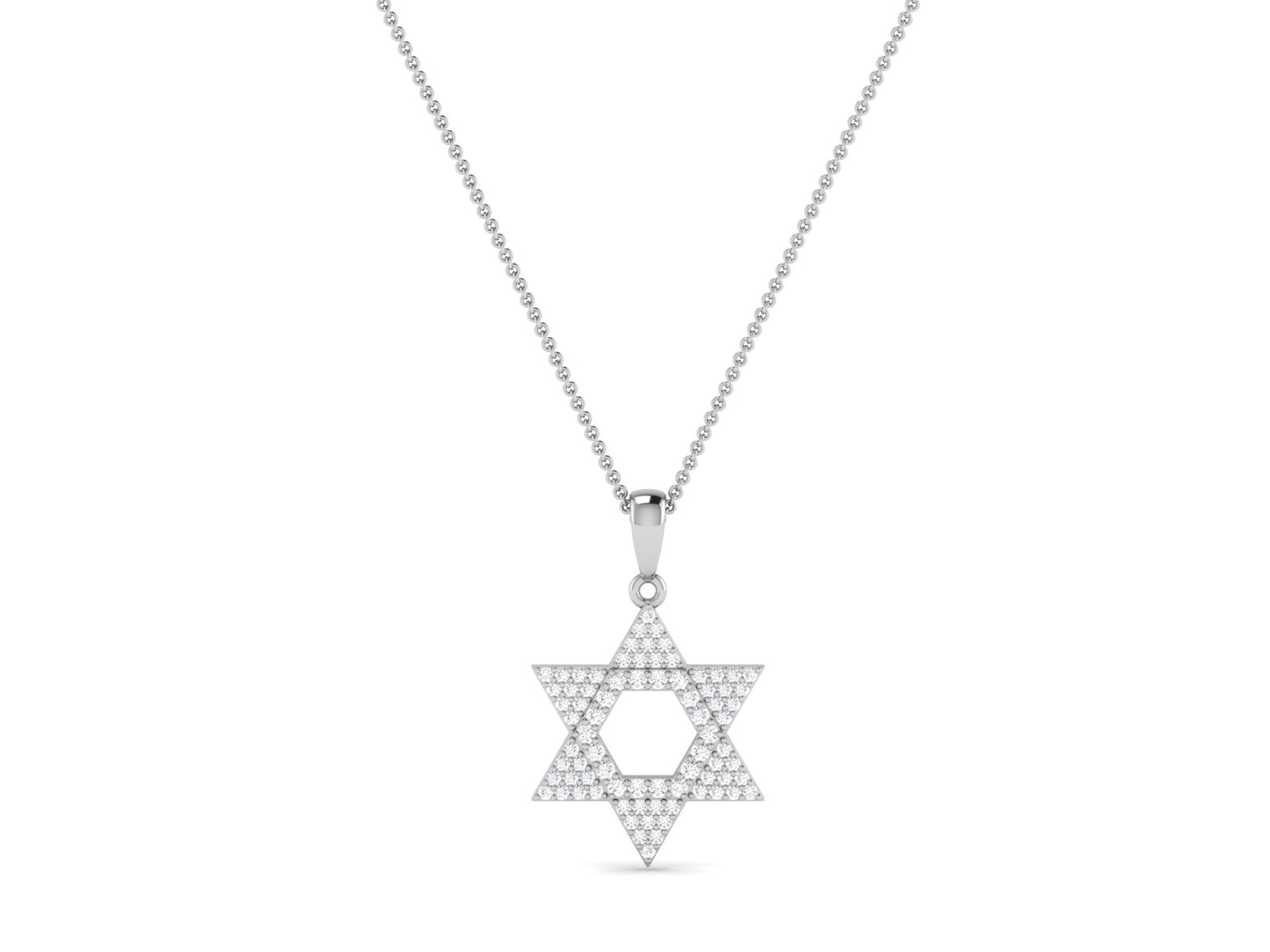 נעמי | שרשרת מגן דוד משובצת יהלומים