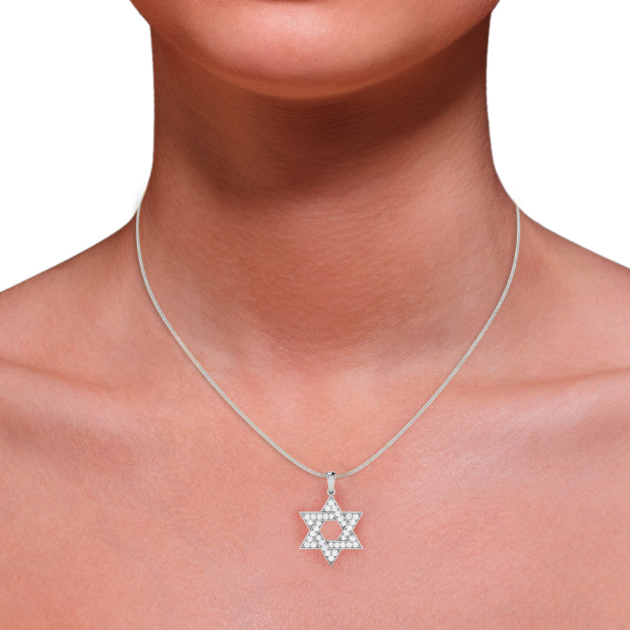 סרניטי | שרשרת מגן דוד יהלומים