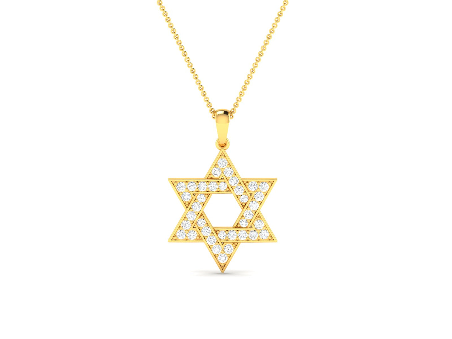 סרניטי | שרשרת מגן דוד יהלומים