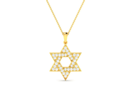 סרניטי | שרשרת מגן דוד יהלומים